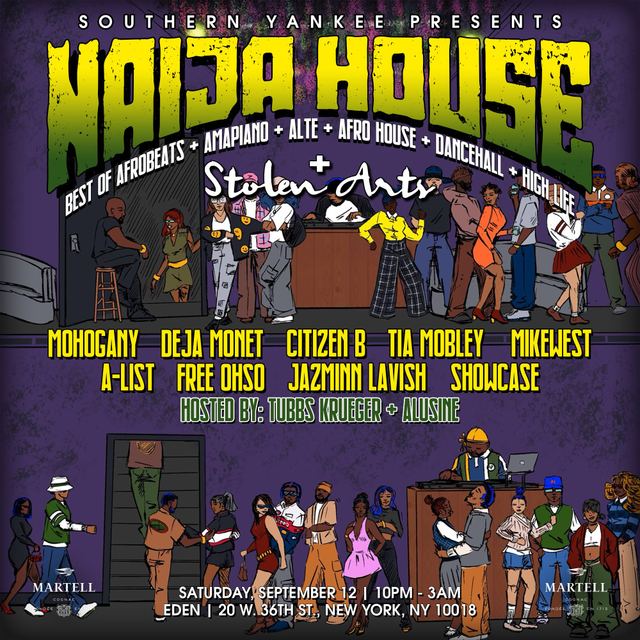 Naija House, Sat, Sep 12, Eden, Midtown