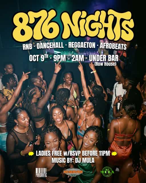 876 NIGHTS, Fri, Oct 9, Row House