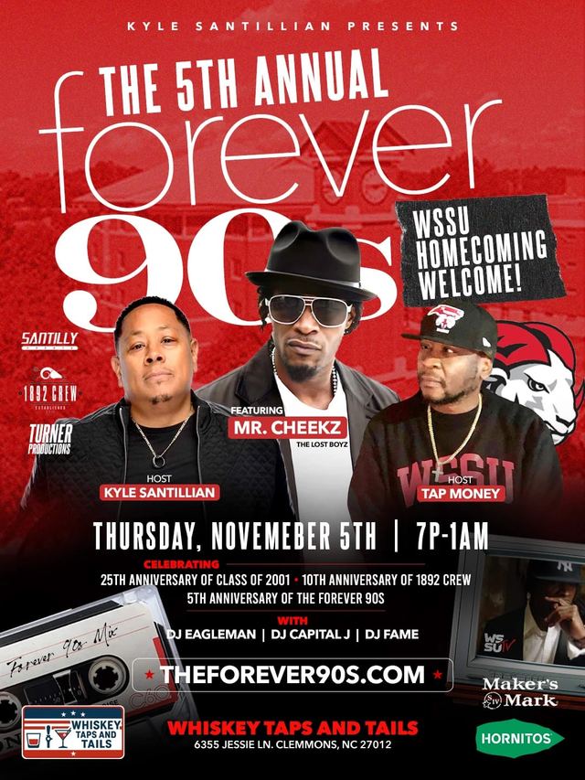 The 5th Annual Forever 90s, Thu, Nov 5, Whiskey Taps and Tails