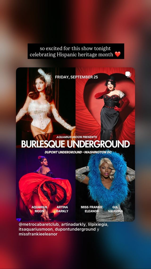 Burlesque Underground, Fri, Sep 25, Dupont Underground