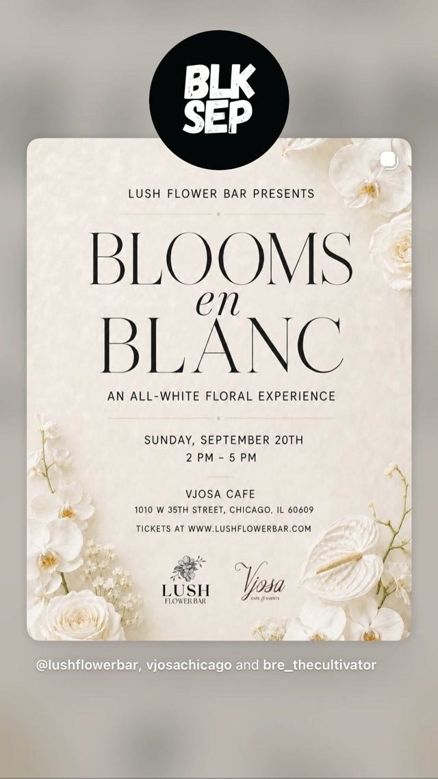 BLOOMS en BLANC, Sun, Sep 20, Vjosa Cafe, Bridgeport