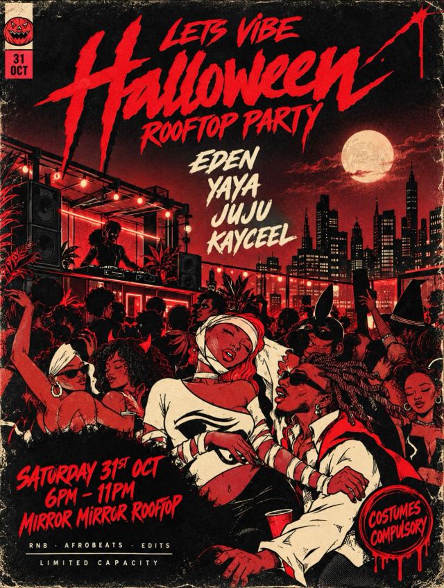 Lets Vibe Halloween Rooftop Party, Sat, Oct 31, Mirror Mirror Rooftop