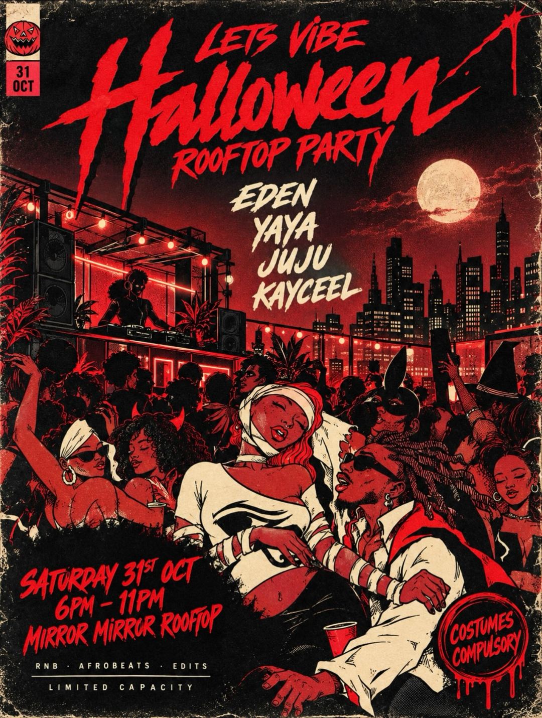 Lets Vibe Halloween Rooftop Party