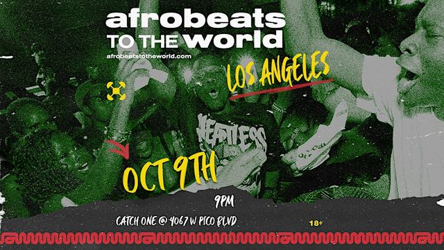 Afrobeats to the World Fall Tour, Fri, Oct 2, The Cabooze