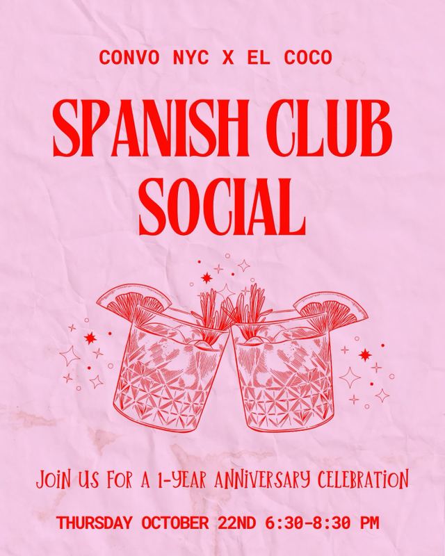 Spanish Club Social, Thu, Oct 22, El Coco