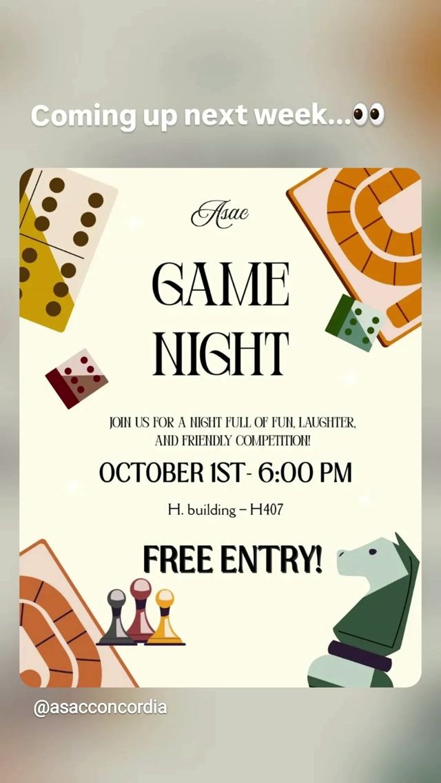 GAME NIGHT — flyer 2