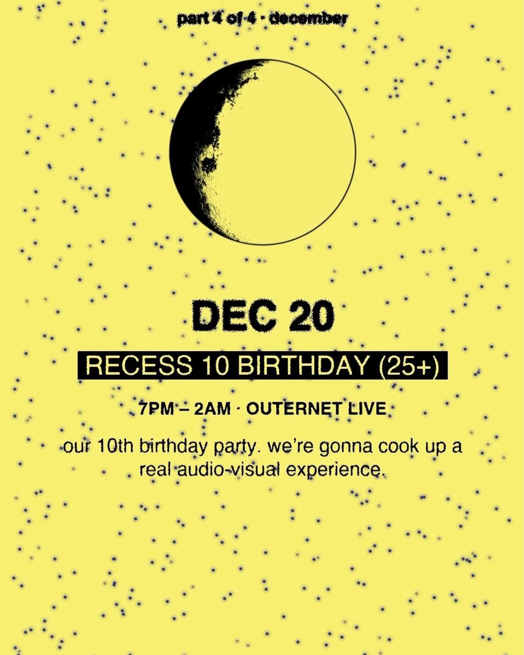 RECESS 10 BIRTHDAY