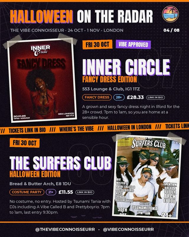 THE SURFERS CLUB HALLOWEEN EDITION, Fri, Oct 30, Bread & Butter Arch