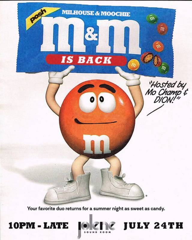 M&M Is Back, Fri, Jul 24, Jolene Sound Room, Brooklyn
