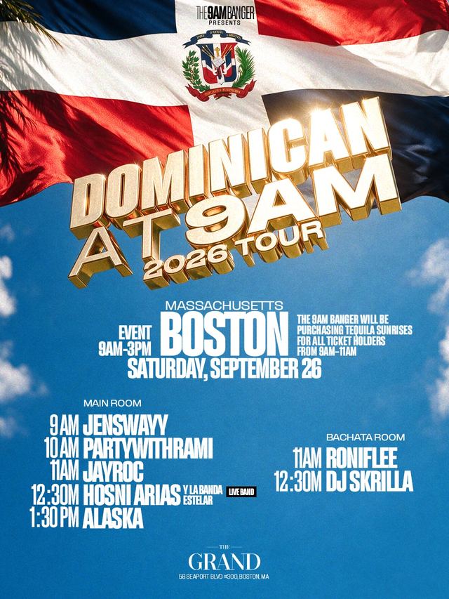 Dominican at 9AM, Sat, Sep 26, The Grand, Seaport District