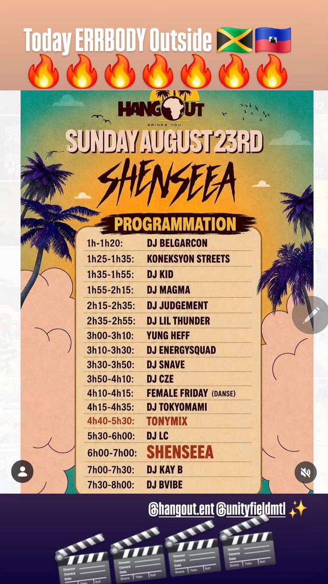 SHENSEEA, Sun, Aug 23, Hangout