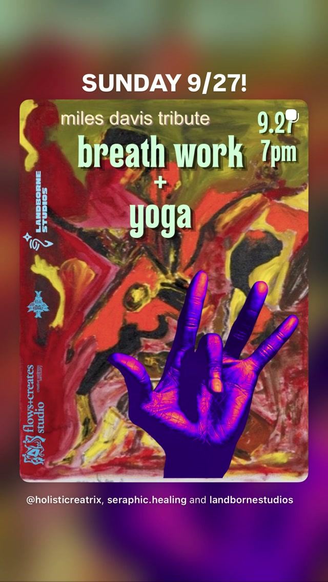 miles davis tribute breath work + yoga, Sun, Sep 27, Landborn Studios