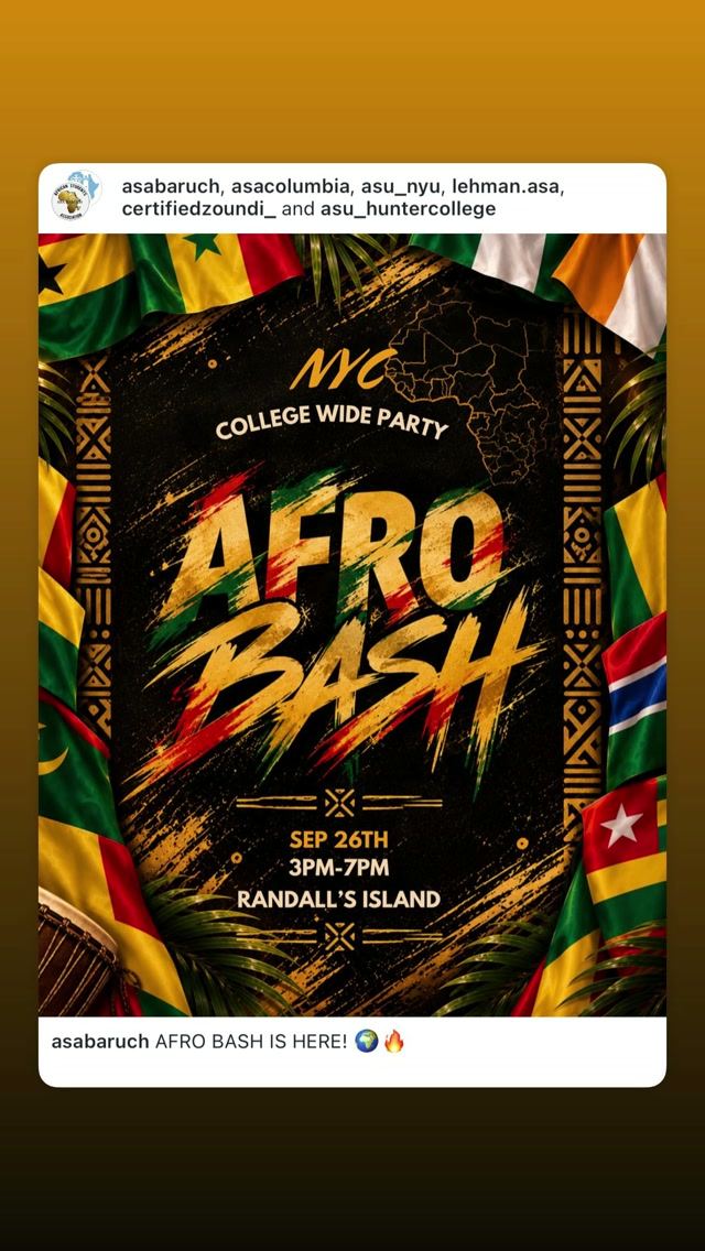 AFRO BASH, Sat, Sep 26, Randall's Island, Randalls Island