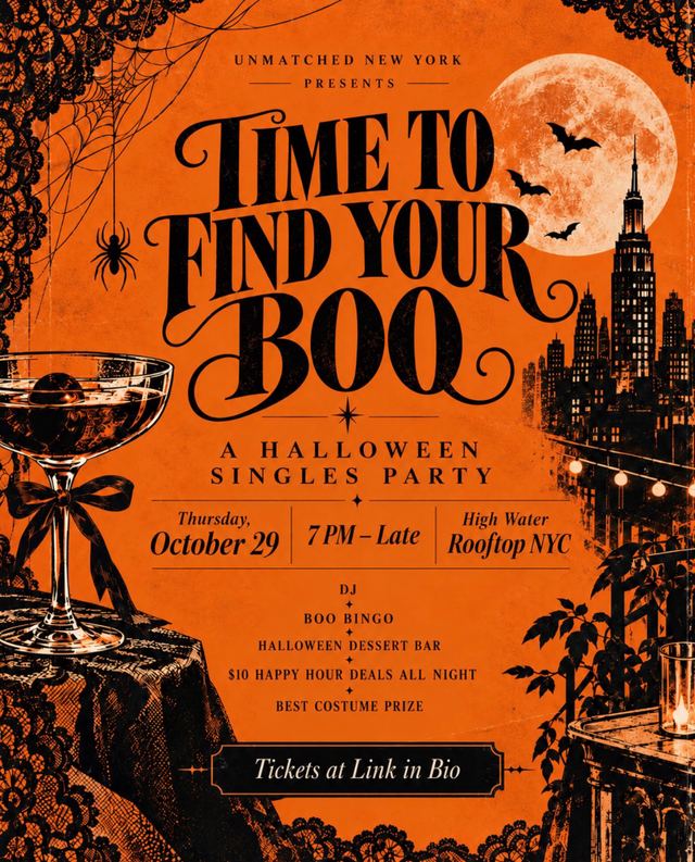 Time to Find Your Boo, Thu, Oct 29, Highwater Rooftop, Financial District