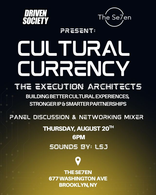 CULTURAL CURRENCY: The Execution Architects, Thu, Aug 20, The Se7en, Brooklyn, Prospect Heights