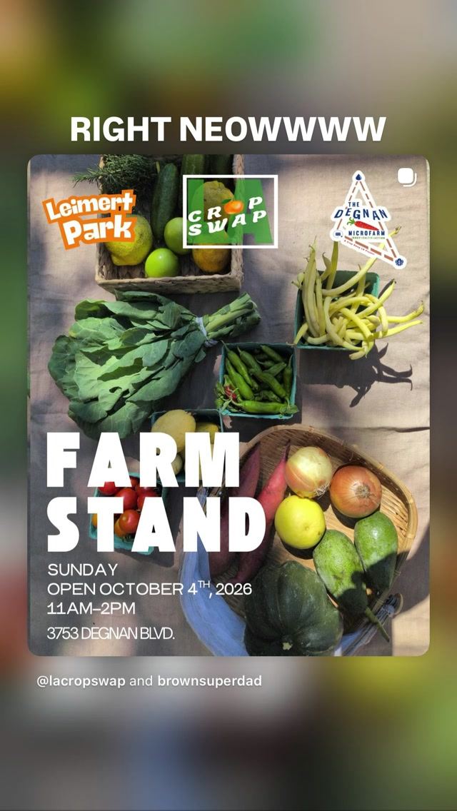 FARM STAND, Sun, Oct 4, Leimert Park
