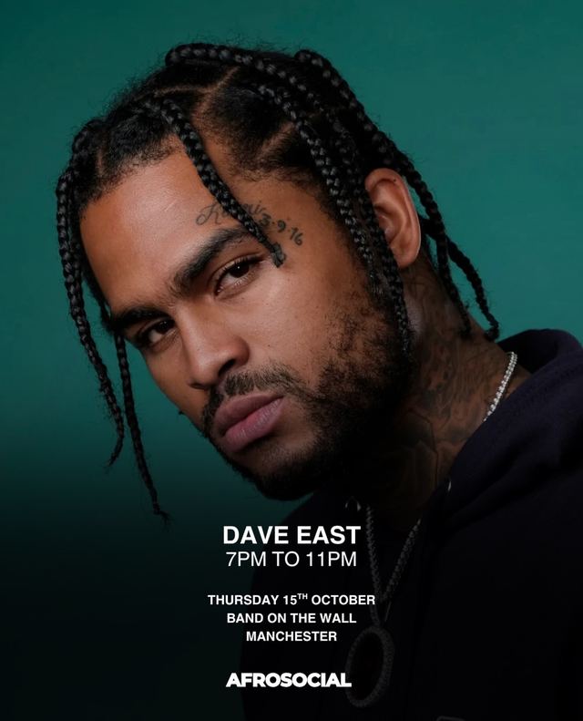 DAVE EAST, Thu, Oct 15, Band on the Wall