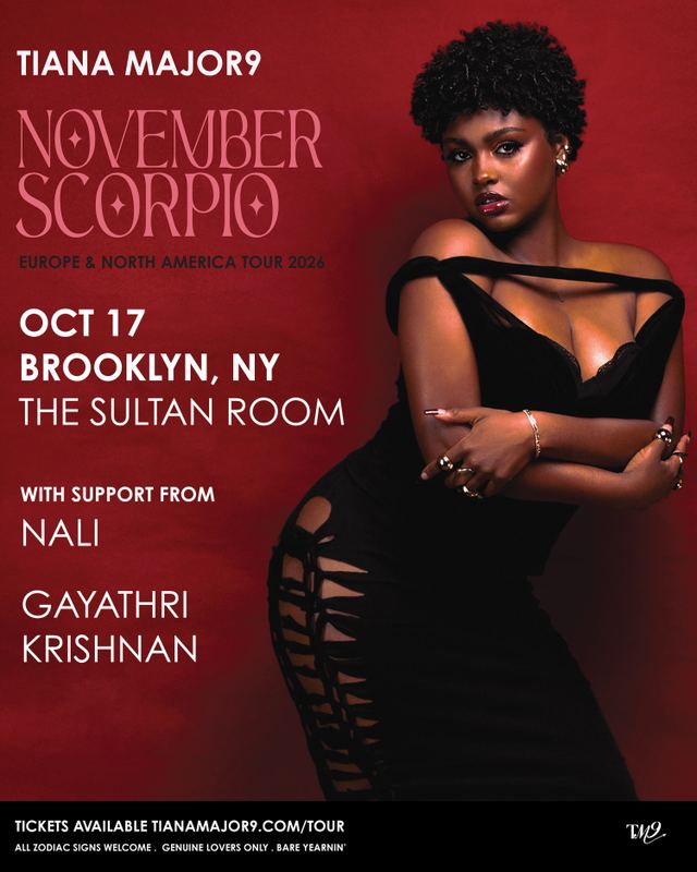 November Scorpio Europe & North America Tour 2026, Sat, Oct 17, The Sultan Room, Bushwick