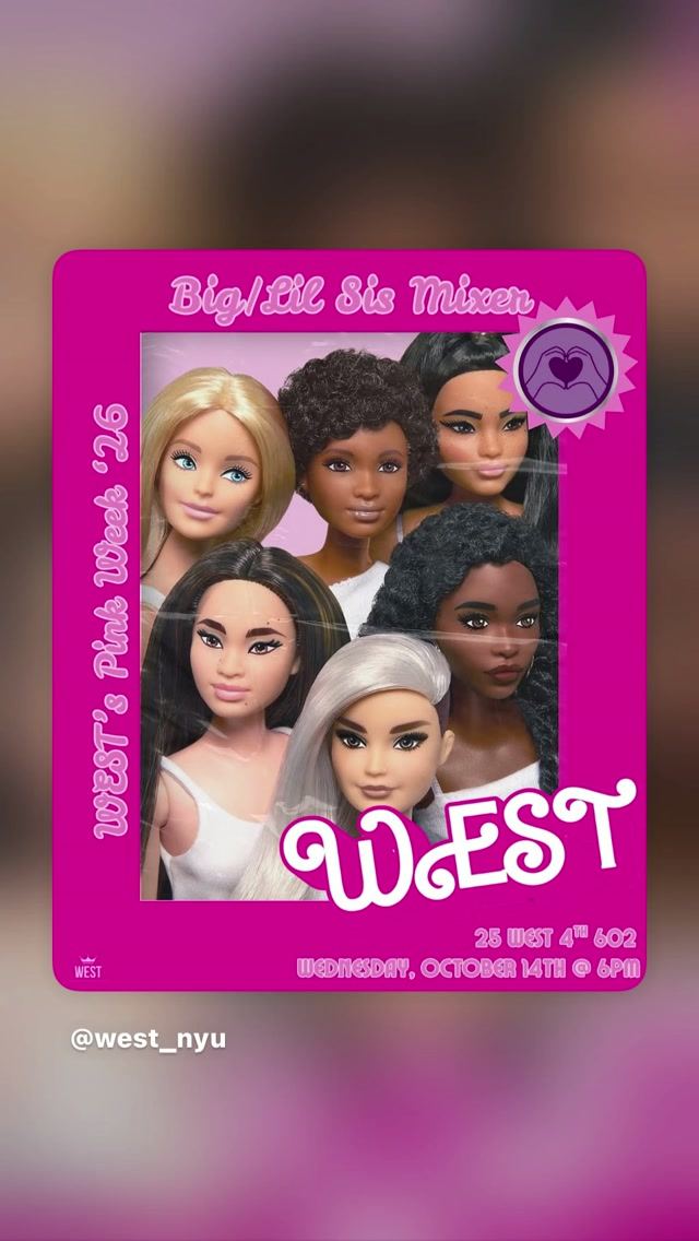 Big/Lil Sis Mixer, Wed, Oct 14, WEST, Greenwich Village