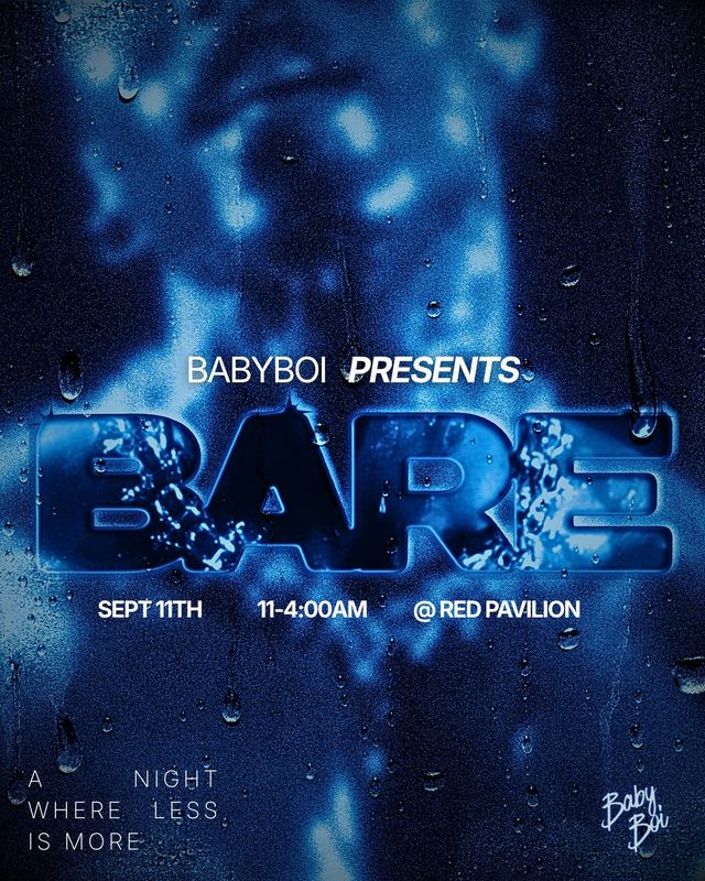 BARE, Fri, Sep 11, Red Pavilion, Bushwick