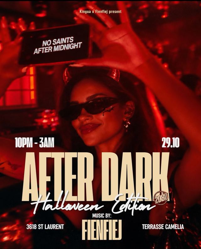 After Dark Halloween Edition, Thu, Oct 29, Terrasse Camélia