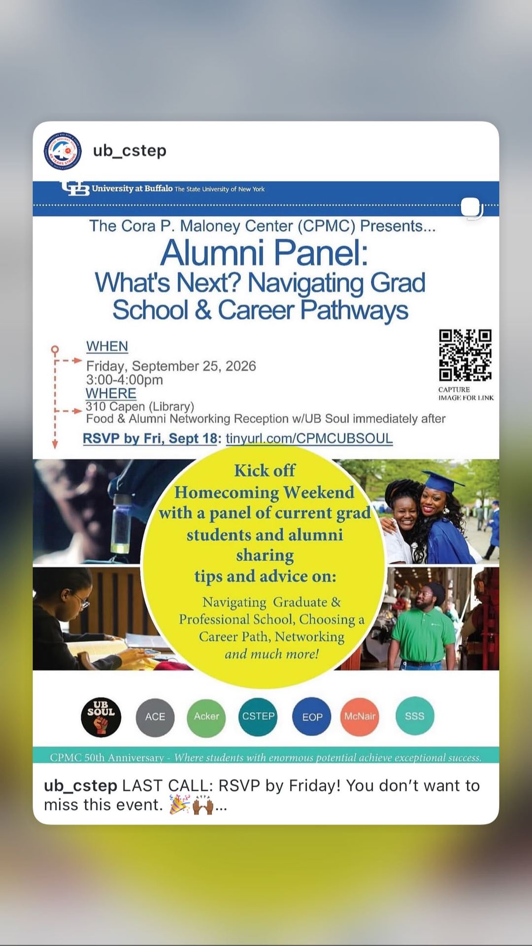 Alumni Panel: What's Next? Navigating Grad School & Career Pathways