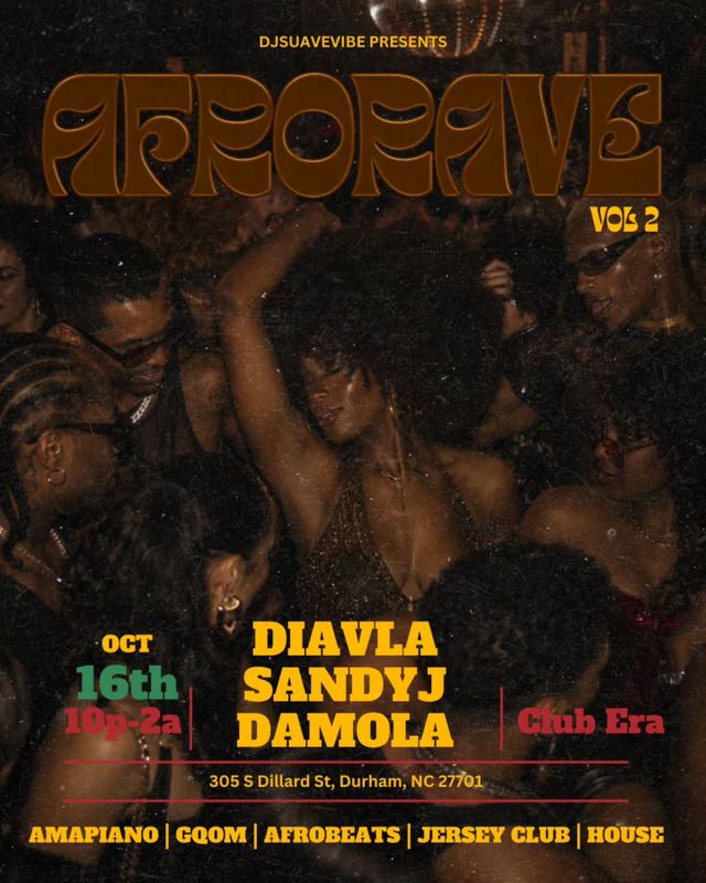 AFRORAVE VOL 2, Fri, Oct 16, Club Era, Downtown