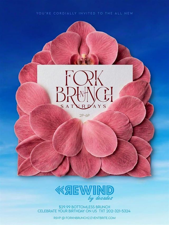 Fork N Brunch BOTTOMLESS, Sat, Sep 19, Rewind, Downtown