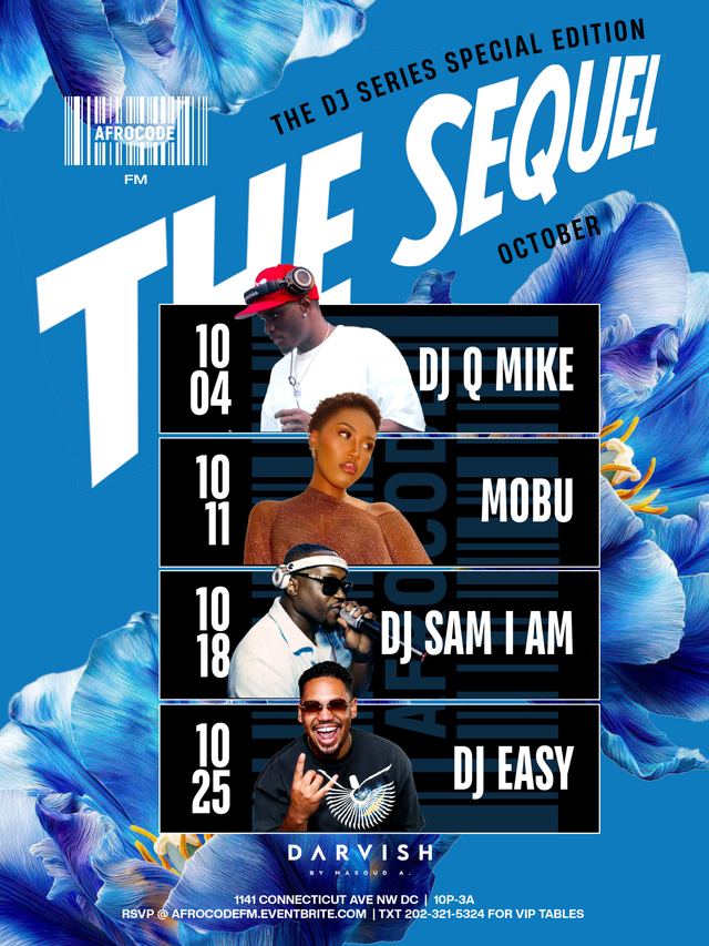 The Sequel: Mobu, Sun, Oct 11, Darvish, Downtown