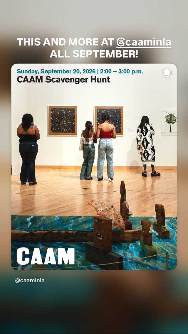 CAAM Scavenger Hunt, Sun, Sep 20, CAAM