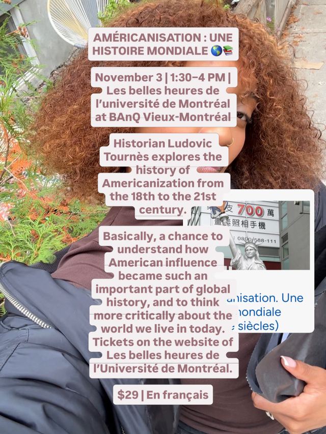 AMÉRICANISATION : UNE HISTOIRE MONDIALE, Tue, Nov 3, Auditorium de la Grande Bibliothèque de Montréal