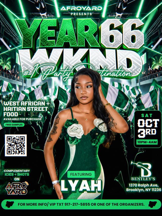 YEAR 66 WKND, Sat, Oct 3, Bentley's, Brooklyn