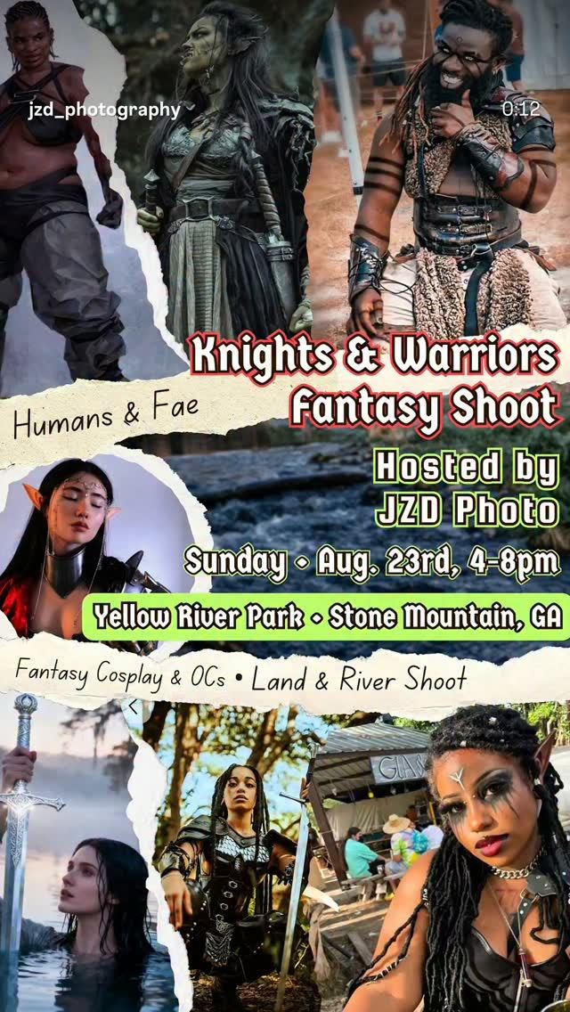 Knights & Warriors Fantasy Shoot, Sun, Aug 23, Yellow River Park