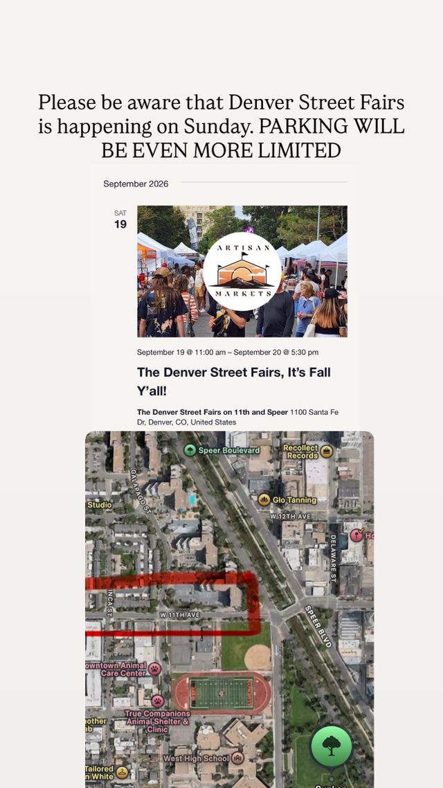 The Denver Street Fairs, It's Fall Y'all!, Sat, Sep 19 – Sun, Sep 20, The Denver Street Fairs on 11th and Speer, North Denver