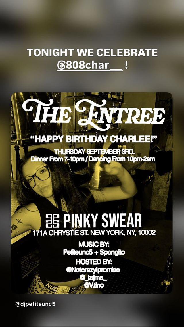 The Entree, Thu, Sep 3, Pinky Swear, Lower East Side