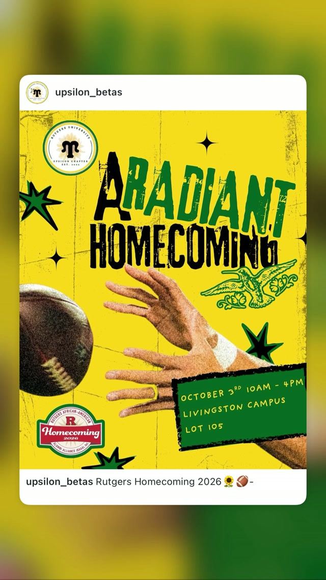 RUTGERS HOMECOMING — flyer 2