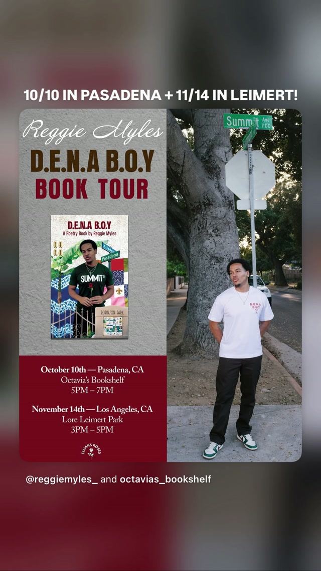 Reggie Myles D.E.N.A B.O.Y Book Tour
