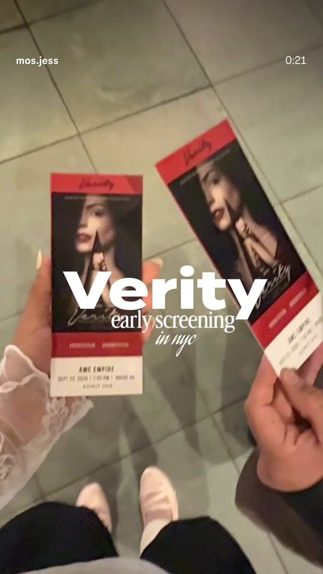 Verity early screening, Fri, Sep 25, AMC Empire 25, Times Square