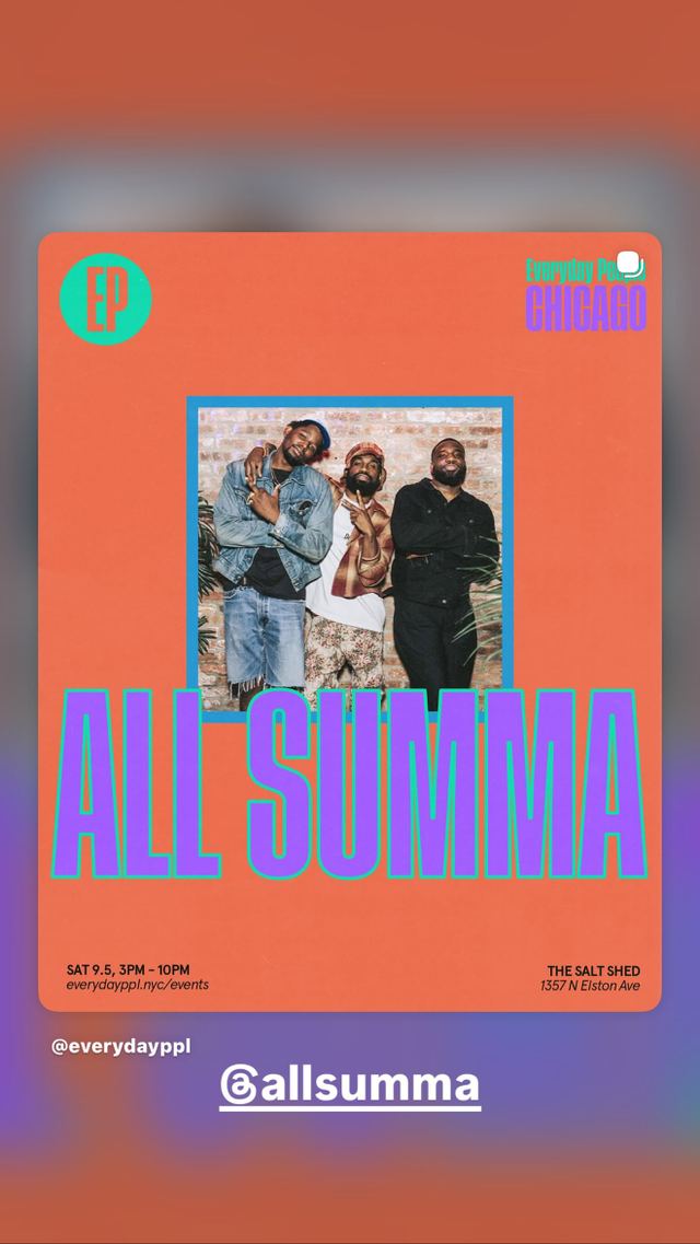 ALL SUMMA, Sat, Sep 5, THE SALT SHED