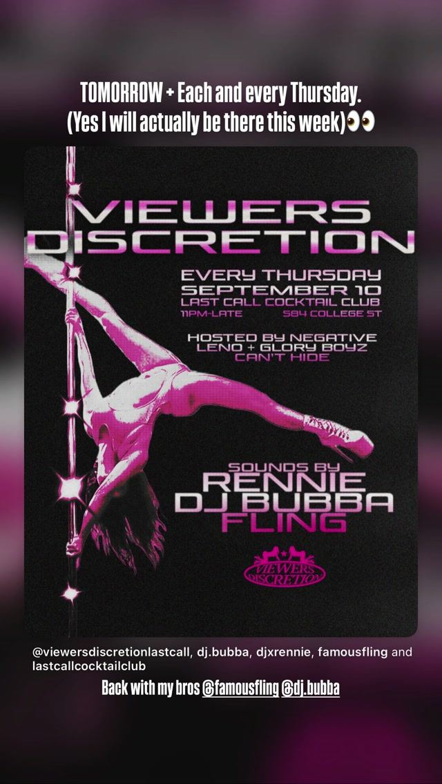 VIEWERS DISCRETION, Thu, Sep 10, Last Call