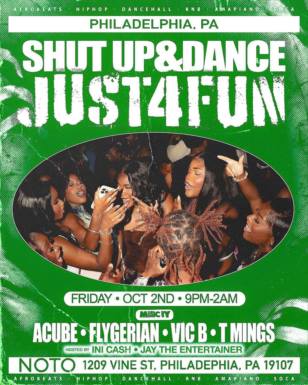 SHUTUP&DANCE JUST4FUN — flyer 2