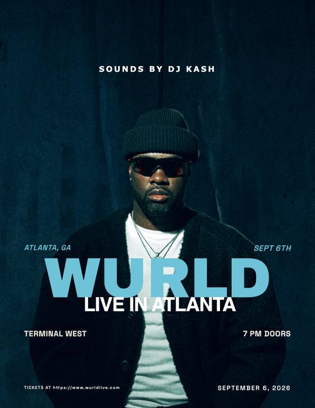 Wurld LIVE in Atlanta, Sun, Sep 6, Terminal West, English Avenue