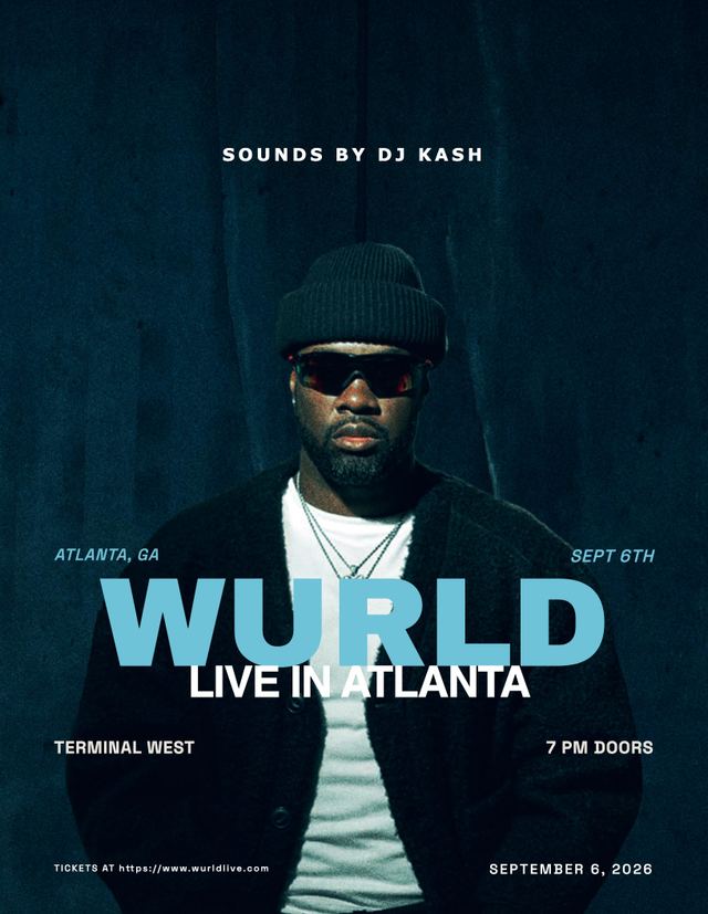 Wurld LIVE in Atlanta, Sun, Sep 6, Terminal West, English Avenue