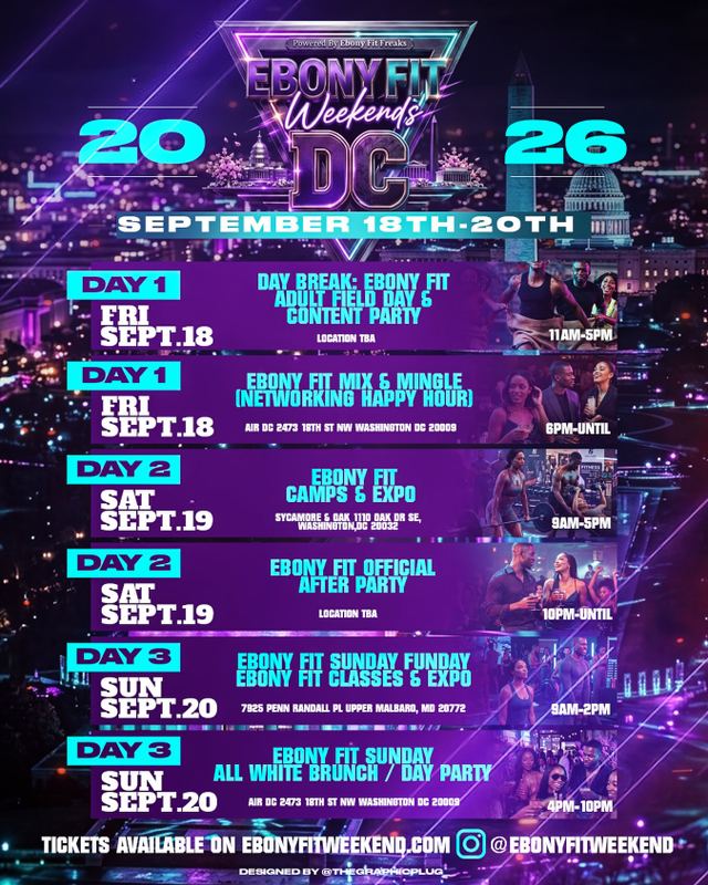Ebony Fit Sunday All White Brunch / Day Party, Sun, Sep 20, Air DC, Adams Morgan