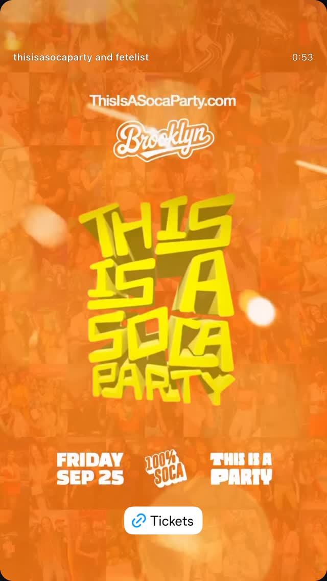 This is a SOCA Party - Brooklyn - Sep — flyer 3