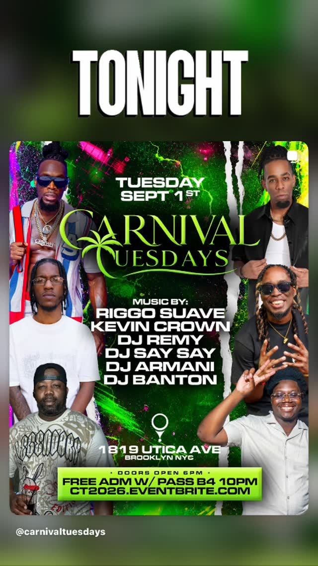 Carnival Quesday, Tue, Sep 1, 1819 Utica Ave, Flatlands