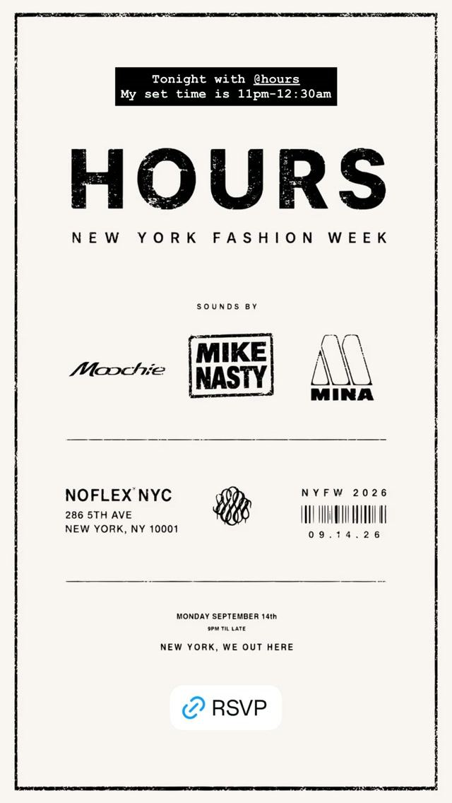HOURS, Mon, Sep 14, NOFLEX NYC, Midtown
