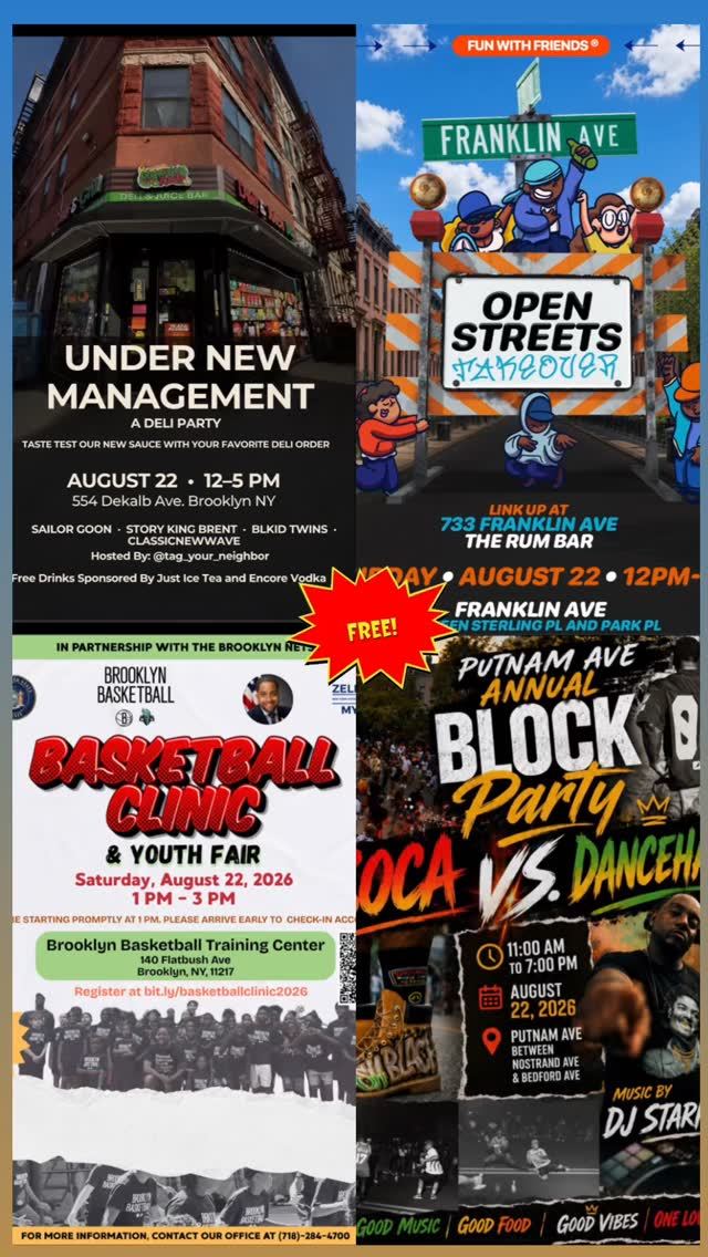 Under New Management, Sat, Aug 22, A Deli Party, Bedford-Stuyvesant