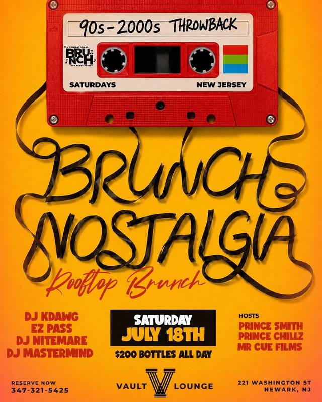 Brunch Nostalgia: 90s-2000s Throwback, Sat, Jul 18, Vault, Central Ward
