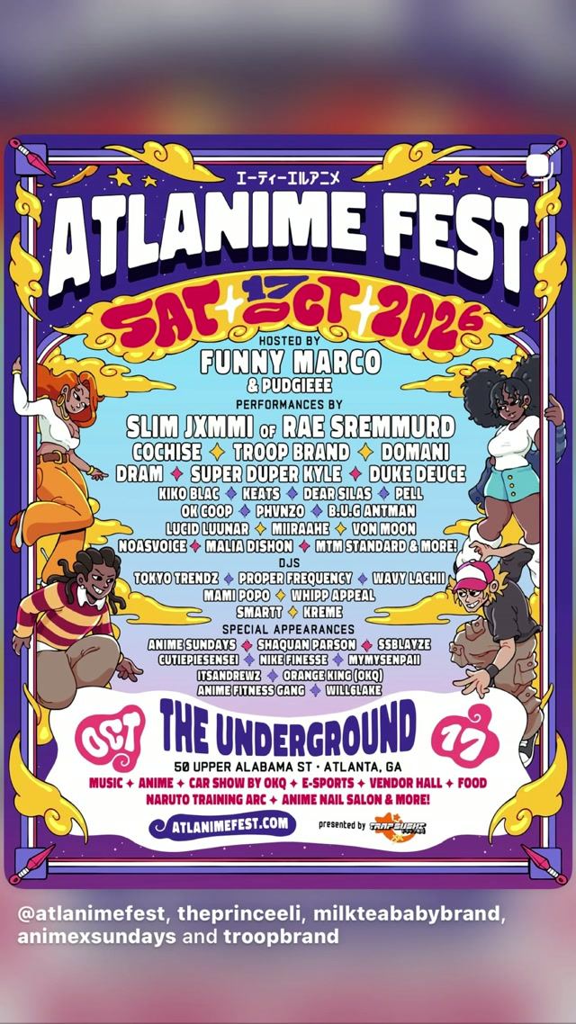 ATLANIME FEST, Sat, Oct 24, THE UNDERGROUND, Downtown